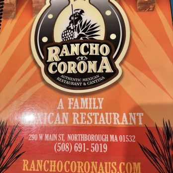 Rancho Corona - Menu cover - Mexican Near Me - Northborough, Massachusetts Rancho Corona - Menu cover - Mexican Near Me - Northborough, Massachusetts