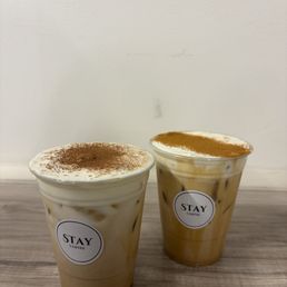 Tiramisu Cream Latte and Spanish Cream Latte Tiramisu Cream Latte and Spanish Cream Latte