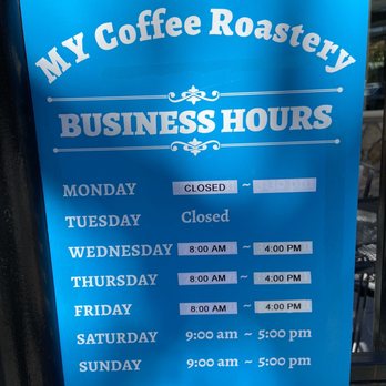MY Coffee Roastery - Business Hours - Coffee & Tea Near Me - Berkeley, California