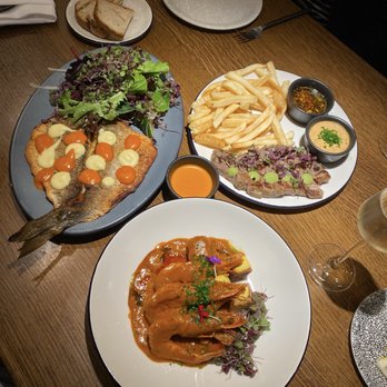 Joy by Seven Reasons - Branzino Al Pastor NY Steak And Fries Camarones - Latin American Near Me - Chevy Chase, Maryland Joy by Seven Reasons - Branzino Al Pastor NY Steak And Fries Camarones - Latin American Near Me - Chevy Chase, Maryland