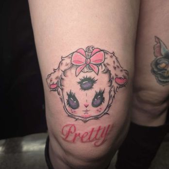Eternal Adornments - Customized reference kawaii spooky Lamb & script - Tattoo Near Me - Derry, New Hampshire Eternal Adornments - Customized reference kawaii spooky Lamb & script - Tattoo Near Me - Derry, New Hampshire