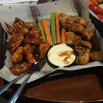 Wing Nutz - Boneless wings with Jalapeno Honey BBQ & Mango Pom Chipotle Sauces - Chicken Wings Near Me - Orem, Utah