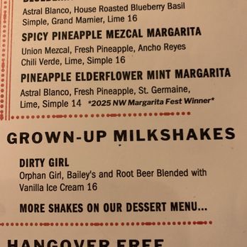 The Old Post - Special Drink Menu - Grown-Up Milkshakes - Pubs Near Me - Missoula, Montana