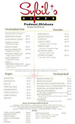 Menu photo 3 Sybil's Diner Piedmont, OK Menu photo 3 Sybil's Diner Piedmont, OK