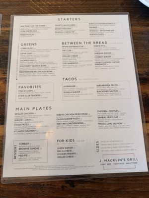 Menu photo 4 J. Macklin’s Grill Coppell, TX