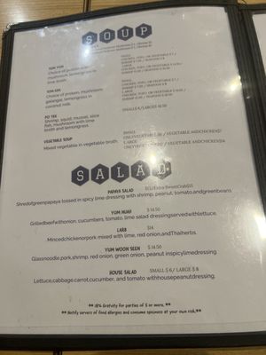Menu photo 3 Thai Chefs Houston, TX