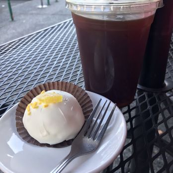 Corina Bakery - Lemon cake ball, iced americano - Bakeries Near Me - Tacoma, Washington