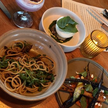 Kettner Exchange - Sanoma Lamb Szechuan Noodles, Roasted Two Forks Farm Carrots - Cocktail Bars Near Me - San Diego, California Kettner Exchange - Sanoma Lamb Szechuan Noodles, Roasted Two Forks Farm Carrots - Cocktail Bars Near Me - San Diego, California