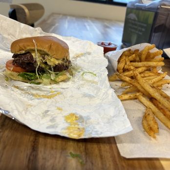 Buddy's Burger - The number 3 with cajun fries - Burgers Near Me - San Marcos, Texas