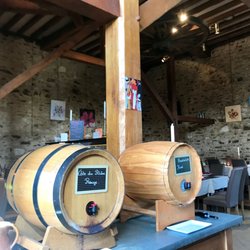 Golf du Val Secret - Wine refill area. Loved this idea and thought it was very cute.