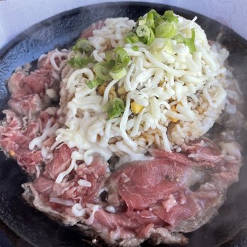 Pepper Lunch - Classic Beef Pepper Rice with cheese and corn - Teppanyaki Near Me - Irvine, California