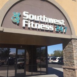 Southwest Fitness 24/7 - The front entrance.