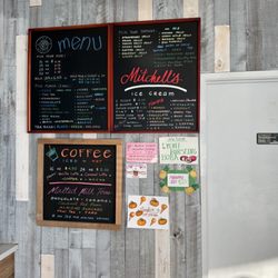 Tea World - Menu and other signs