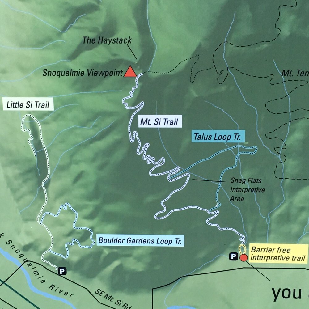 Mount Si - The trail map - Parks Near Me