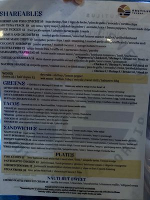 Menu photo 2 Nautilus Tavern San Diego, CA