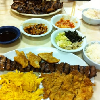 Kim Chee II Restaurant - Dinner special: Shrimp tempura, BBQ beef, meat jun and fried mandoo. Check out the sides - Korean Near Me - Honolulu, Hawaii Kim Chee II Restaurant - Dinner special: Shrimp tempura, BBQ beef, meat jun and fried mandoo. Check out the sides - Korean Near Me - Honolulu, Hawaii