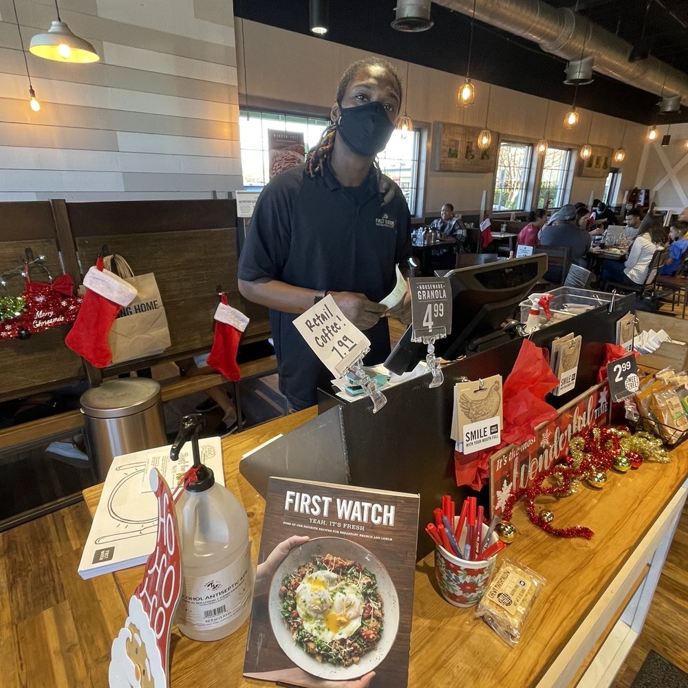 First Watch - JD... working the register and making people smile - Breakfast & Brunch Near Me - Greenville, North Carolina First Watch - JD... working the register and making people smile - Breakfast & Brunch Near Me - Greenville, North Carolina