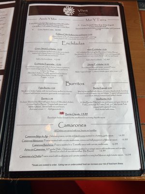 Menu photo 7 Viva Mexican Restaurant DuPont, WA Menu photo 7 Viva Mexican Restaurant DuPont, WA