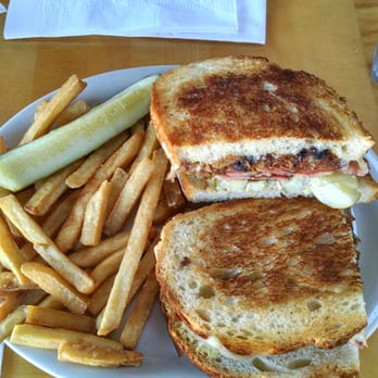 Crow's Nest - El cubani sandwich and fries.  So good!!! Loved the bread!! - Breakfast & Brunch Near Me - Kalamazoo, Michigan
