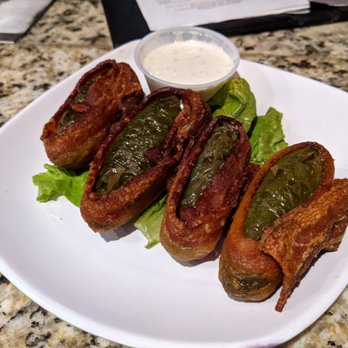 Old Texas Brewing - Jalapenos stuffed with brisket and that wrapped in bacon - Breweries Near Me - Burleson, Texas