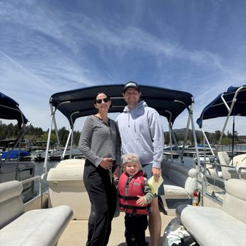Big Bear Marina - Boarding the pontoon boat - Boat Repair Near Me - Big Bear Lake, California