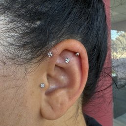 I did the forward helix and the faux rook today I love my bumble bee I did the forward helix and the faux rook today I love my bumble bee