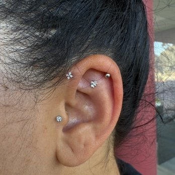 Ava Piercing Company - I did the forward helix and the faux rook today I love my bumble bee - Piercing Near Me - Temecula, California Ava Piercing Company - I did the forward helix and the faux rook today I love my bumble bee - Piercing Near Me - Temecula, California