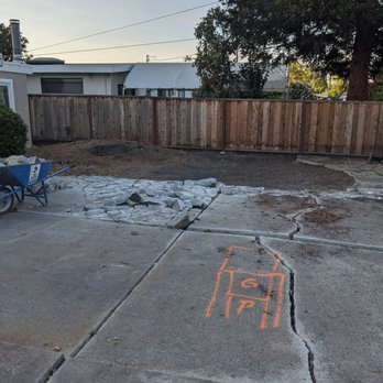 Cherrywood Landscaping - before, but during the demo and tree removal - Landscaping Near Me