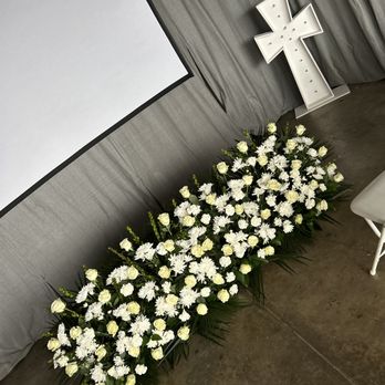 Blessed Floral Design - Casket Flower Bed - Floral Designers Near Me Blessed Floral Design - Casket Flower Bed - Floral Designers Near Me