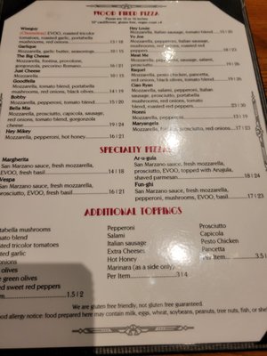 Menu photo 2 Marioochi’s Pizzeria Sparta, TN