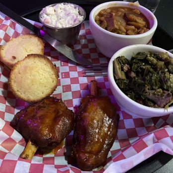 Off The Square Cafe and Bar - pork shanks, greens, beans, coleslaw, and cornbread - Southern Near Me - Marianna, Arkansas Off The Square Cafe and Bar - pork shanks, greens, beans, coleslaw, and cornbread - Southern Near Me - Marianna, Arkansas