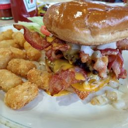 My Huddle House burger was on point!