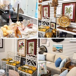 Explore the ever-changing home décor showroom at True Fashionistas Designer Resales, featuring designer furniture, coastal ac...