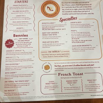 Ruby Slipper Decatur - Menu - Breakfast & Brunch Near Me - New Orleans, Louisiana Ruby Slipper Decatur - Menu - Breakfast & Brunch Near Me - New Orleans, Louisiana