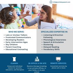 Granite Bay Speech - Our services cater to your family's needs to maximize your child's progress!