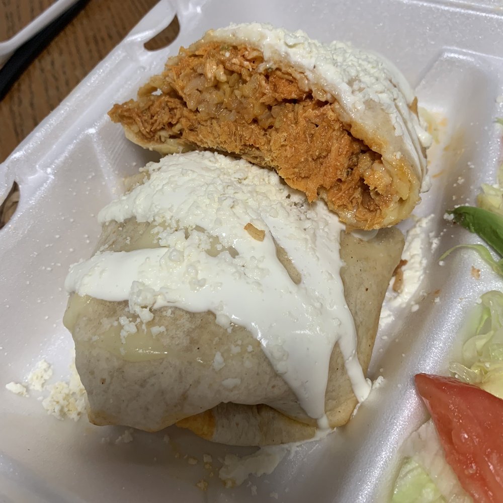 Que Chula Es Puebla - 69. Shredded Chicken Burrito - Mexican Near Me - Philadelphia, Pennsylvania