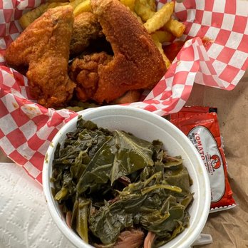 2 Neighbor's Hot Chicken - Fried chicken and Collard Greens - Southern Near Me - Desoto, Texas