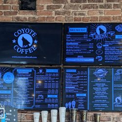 Coyote Coffee Cafe - Pickens - Menu