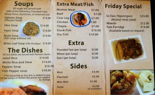 Menu photo 6 Nkechi African Cafe Inglewood, CA