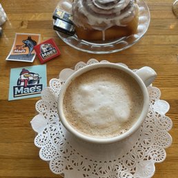 Enjoy a vanilla latte with a cinnamon role #selfcare Enjoy a vanilla latte with a cinnamon role #selfcare