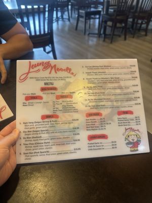 Menu photo 4 Leung Noodle San Jose, CA