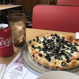 Small Pizza with Black Olives