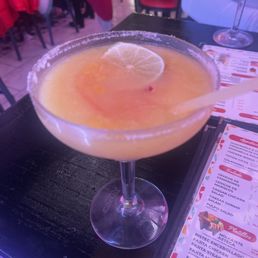 Passion fruit margaritas