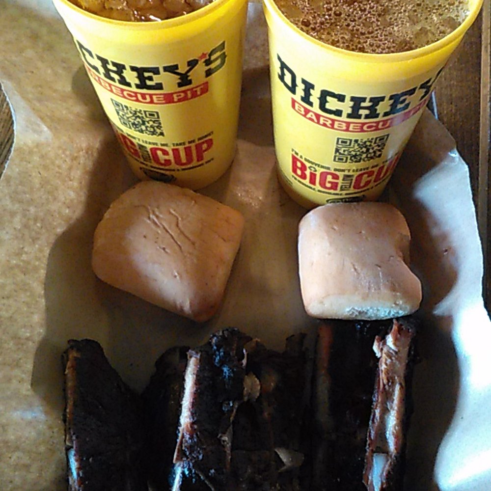 Dickey's Barbecue Pit - Substandard bbq: extremely dry, overly salty, over cooked pork ribs. Where is the quality control? - Barbeque Near Me - Westley, California Dickey's Barbecue Pit - Substandard bbq: extremely dry, overly salty, over cooked pork ribs. Where is the quality control? - Barbeque Near Me - Westley, California