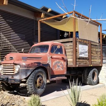 Cottonwood Station - restaurant jalopy at back entrance - Pizza Near Me - Blue Diamond, Nevada Cottonwood Station - restaurant jalopy at back entrance - Pizza Near Me - Blue Diamond, Nevada