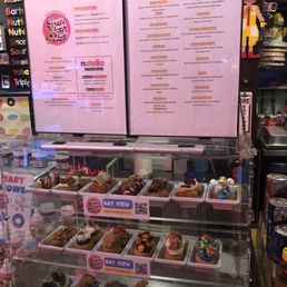 Menus, donuts and the treats we picked out!! Menus, donuts and the treats we picked out!!
