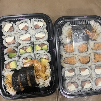 DJ Hibachi & Sushi - Philly Roll Salmon Avocado Roll Shrimp tempura roll Spicy Tuna Roll - Japanese Near Me - Aurora, Ohio DJ Hibachi & Sushi - Philly Roll Salmon Avocado Roll Shrimp tempura roll Spicy Tuna Roll - Japanese Near Me - Aurora, Ohio