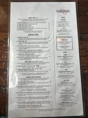 Menu photo 2 Sidestreet Pho Alameda, CA