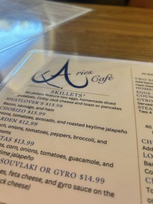 Menu photo 5 Aries Cafe Racine, WI