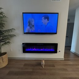 Placed the tv and fireplace exactly where I wanted it!
